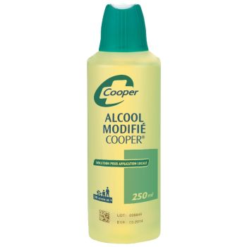 Alcool modifi&eacute; Cooper solution pour application locale - flacon de 250 ml