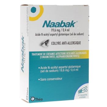 Naabak Collyre 19,6 mg/0,4ml - bo&icirc;te de 10 unidoses
