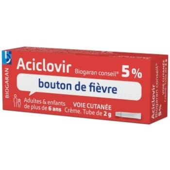 Aciclovir Biogaran conseil 5% cr&egrave;me - tube de 2 g