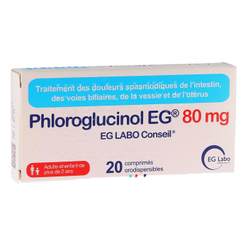 Phloroglucinol 80mg EGLabo - bo&icirc;te de 20 comprim&eacute;s orodispersibles