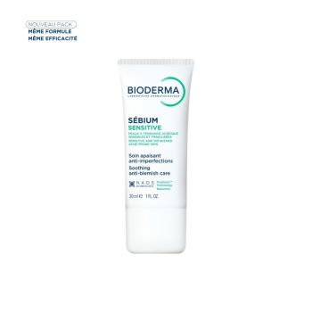 S&eacute;bium sensitive soin apaisant anti-imperfections Bioderma - tube de 30 ml