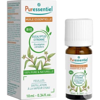 Huile essentielle d'Eucalyptus citronn&eacute; Puressentiel - flacon de 10ml