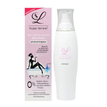 Soin intime lavant ultra doux L Plaisir f&eacute;minin - flacon-pompe de 200ml