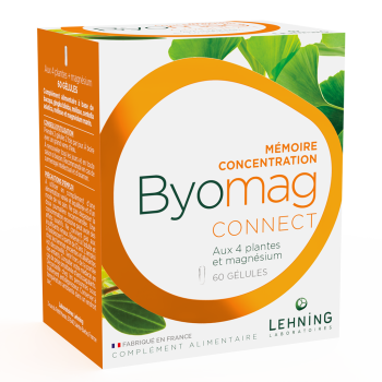 Byomag connect m&eacute;moire concentration Lehning - bo&icirc;te de 60 g&eacute;lules