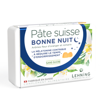 P&acirc;te suisse bonne nuit Lehning - boite de 40 pastilles