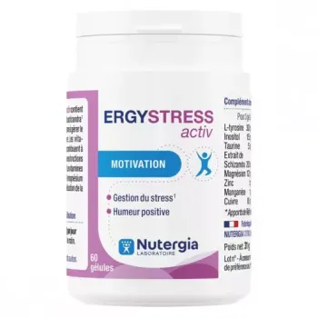 Ergystress Activ Nutergia - pot de 60 g&eacute;lules