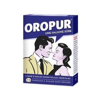 Haleine s&ucirc;re Oropur - bo&icirc;te de 50 capsules