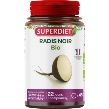 Radis noir bio Super Diet - boite de 45 comprim&eacute;s