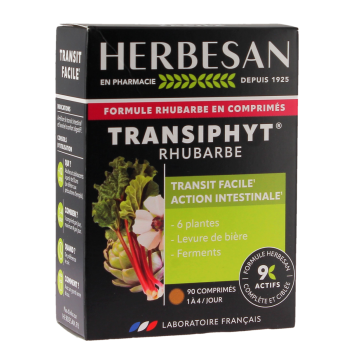 Transiphyt rhubarbe Herbesan - bo&icirc;te de 90 comprim&eacute;s