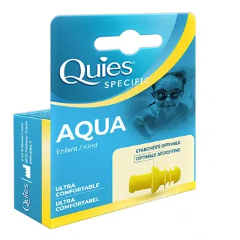 Protection auditive specific aqua enfant Quies - bo&icirc;te d'une paire