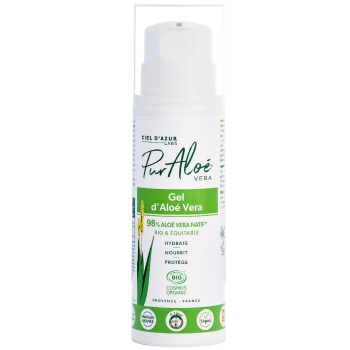 Gel 98% d'aloe vera bio Pur Alo&eacute; - flacon de 250 ml