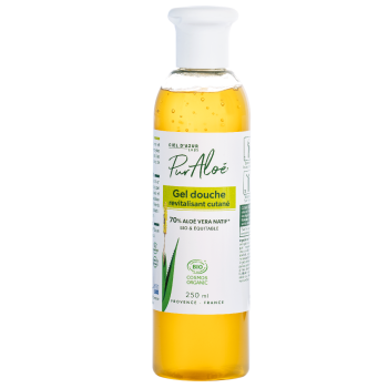 Gel douche revitalisant cutan&eacute; Aloe vera 70% Bio Pur Alo&eacute; - flacon de 250 ml