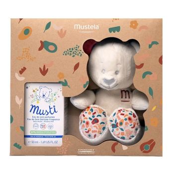 Coffret Musti Eau de soin parfum&eacute; + doudou Mustela - coffret de 2 produits