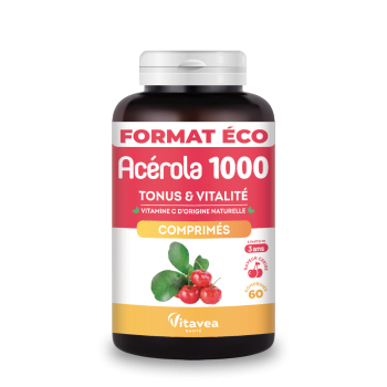 Ac&eacute;rola 1000 Nutrisant&eacute; - 60 comprim&eacute;s &agrave; croquer