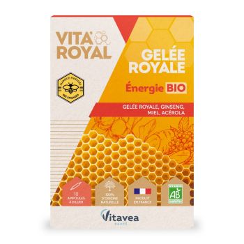 Vita'Royal gel&eacute;e royale &eacute;nergie Vitavea - boite de 10 ampoules