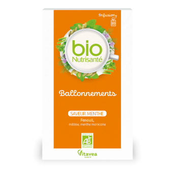 Infusion Ballonnements bio Vitavea - bo&icirc;te de 20 sachets