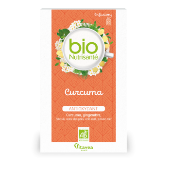 Infusion curcuma antioxydant Nutrisant&eacute; - boite de 20 sachets