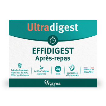 Ultradigest Effidigest apr&egrave;s-repas Vitavea - bo&icirc;te de 24 comprim&eacute;s effervescents