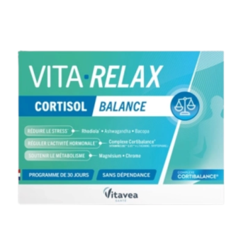 Vita relax cortisol balance Vitavea - bo&icirc;te de 30 g&eacute;lules 