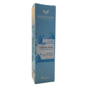 Cr&egrave;me de jour &agrave; l'acide hyaluronique Bio Secure - tube de 50ml