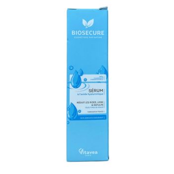 S&eacute;rum &agrave; l'acide hyaluronique Bio Secure - flacon-pipette de 30ml
