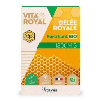 Vita'Royal Gel&eacute;e royale bio 1800 mg Vitavea - bo&icirc;te de 10 ampoules
