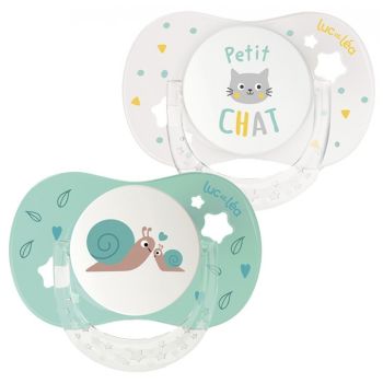 Sucette anatomique essentiel 6-18 mois Luc et L&eacute;a - lot de 2 sucettes