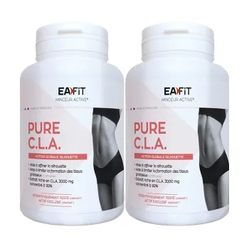 Minceur active pure CLA Eafit - lot de 2 bo&icirc;tes de 90 capsules