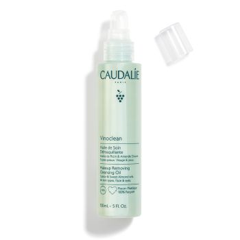 Huile de soin d&eacute;maquillante Vinoclean Caudalie - flacon pompe de 150ml
