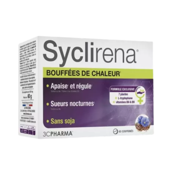 Syclirena inconforts de la m&eacute;nopause 3C Pharma - bo&icirc;te de 60 comprim&eacute;s 