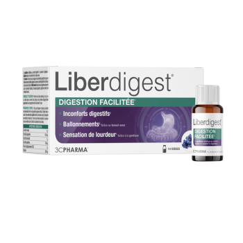 Liberdigest digestion facilit&eacute;e 3C Pharma - bo&icirc;te de 14 unicadoses de 10ml