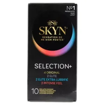 Pr&eacute;servatifs Skyn s&eacute;lection+ Manix - bo&icirc;te de 10 pr&eacute;servatifs
