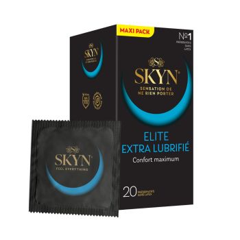Pr&eacute;servatifs extra lubrifi&eacute;s Skyn Manix - boite de 20 pr&eacute;servatifs