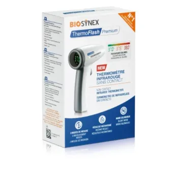 Thermom&egrave;tre m&eacute;dical sans contact exacto termoflash Biosynex - un thermom&egrave;tre