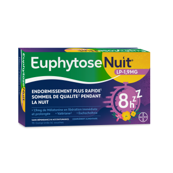 Euphytose nuit LP 1.9mg - bo&icirc;te de 15 comprim&eacute;s
