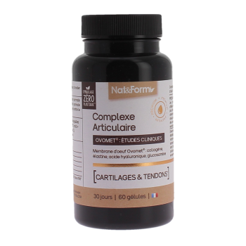 Complexe articulaire ovomet cartilages et tendons Nat&Form - pot de 60 g&eacute;lules