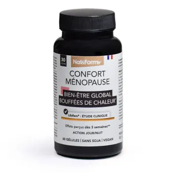 Confort m&eacute;nopause Nat&Form - bo&icirc;te de 60 g&eacute;lules