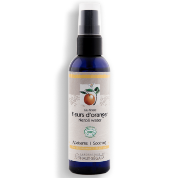 Eau florale fleurs d'oranger bio apaisante Laboratoire Haut-S&eacute;gala - spray de 100ml