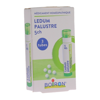 Ledum palustre 5ch granules Boiron - boite de 3 tubes de 4g