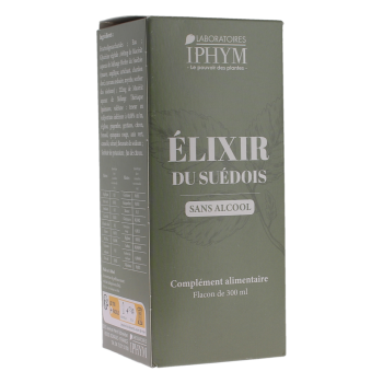 &Eacute;lixir du su&eacute;dois sans alcool Iphym - flacon de 300ml