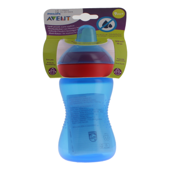 Avent tasse &agrave; bec souple bleu 9 mois et + Philips - tasse de 300ml