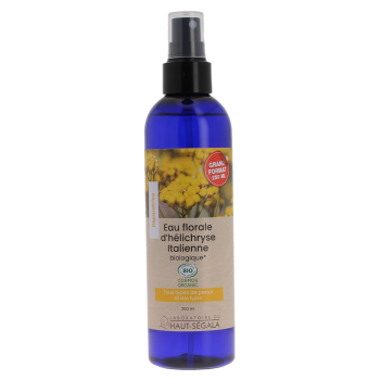 Eau florale d'H&eacute;lichryse italienne bio Haut-S&eacute;gala - flacon de 250 ml