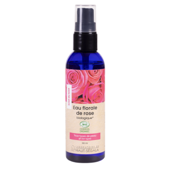Eau florale de rose bio Haut-s&eacute;gala - spray de 100ml