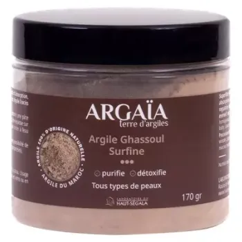 Arga&iuml;a argile ghassoul surfine Haut-S&eacute;gala - pot de 170g