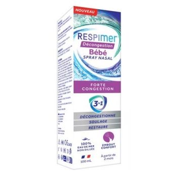 Spray nasal b&eacute;b&eacute; d&eacute;congestion Respimer - spray de 100ml