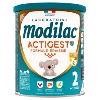 Actigest formule &eacute;paissie Lait 2&egrave;me &acirc;ge Modilac - pot de 800g