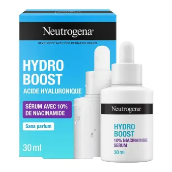 S&eacute;rum Hydro Boost acide hyaluronique + 10% niacinamide Neutrogena - flacon-pipette de 30ml