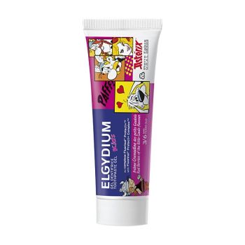 Dentifrice Ast&eacute;rix enfant 3/6ans ar&ocirc;me grenadine Elgydium - tube de 50ml