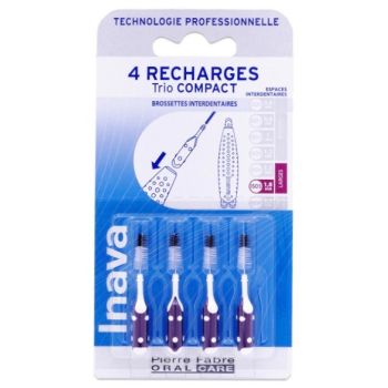 Brossettes interdentaires 1.8 mm Trio Compact  Inava - lot de 4 recharges