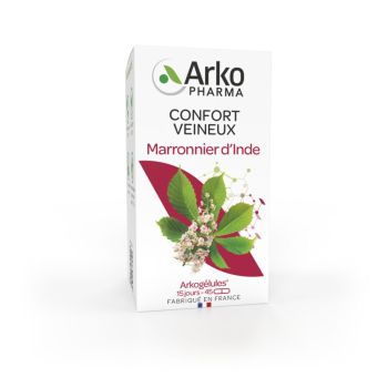 Arkog&eacute;lules Marronnier d'Inde bio Arkopharma - bo&icirc;te de 45 g&eacute;lules